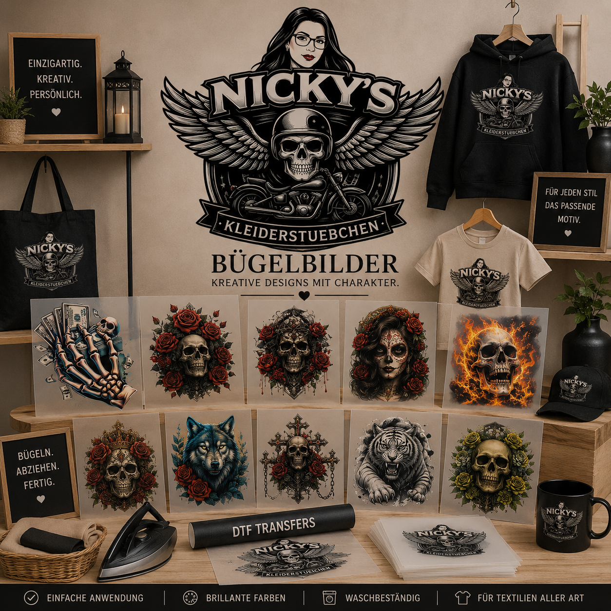 Nicky's Bügelbilder-Kollektion