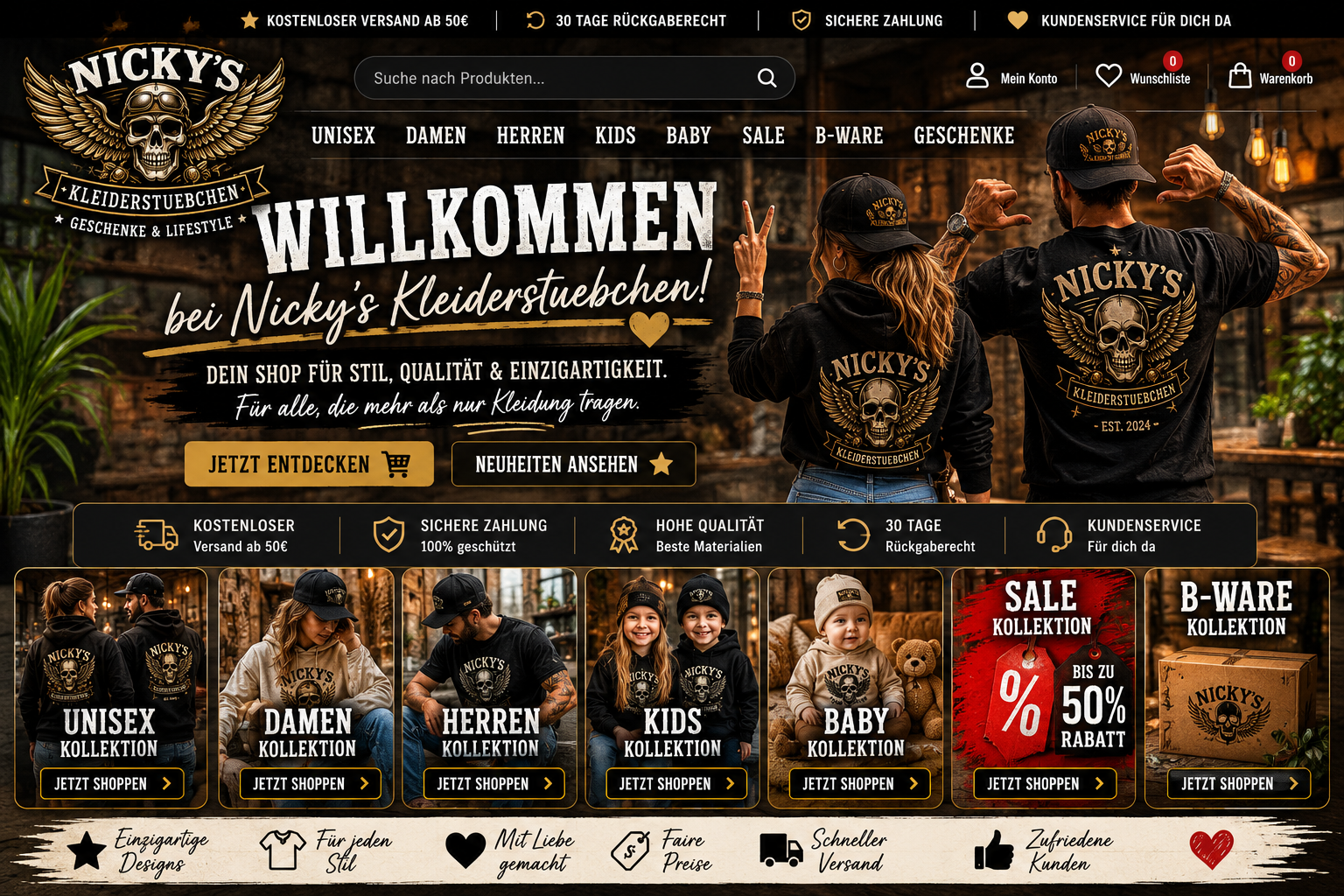 Willkommen bei Nicky's Kleiderstuebchen 🖤