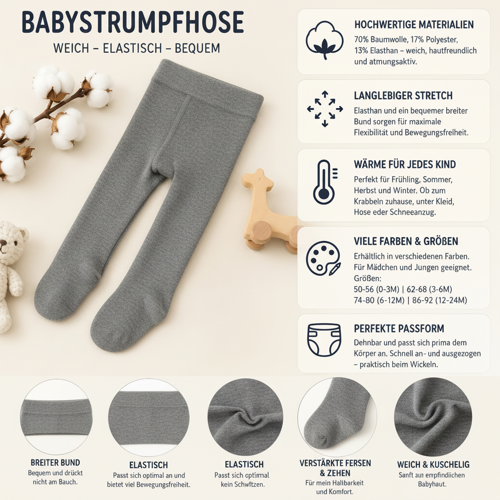 Babystrumpfhose Grau