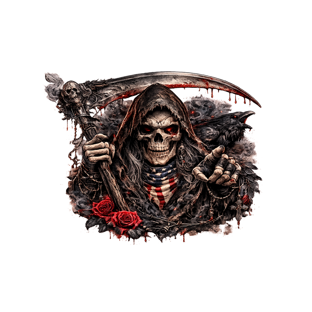 Grim Reaper Dunkel – BB-0043 Bügelbild
