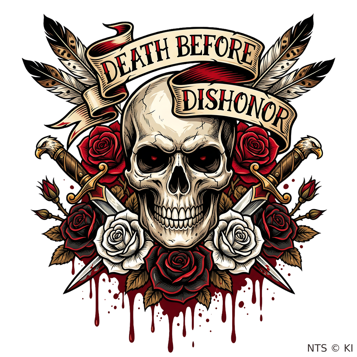 Death Before Dishonor – BB-0051 Bügelbild