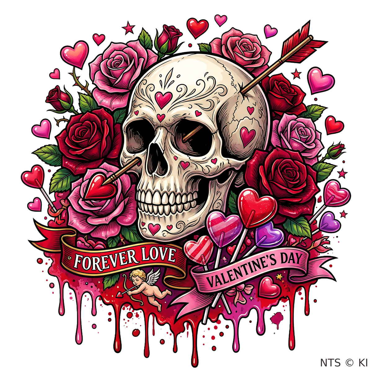 Forever Love Valentinstag – BB-0052 Bügelbild