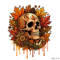 Herbst-Totenkopf – BB-0058 Bügelbild