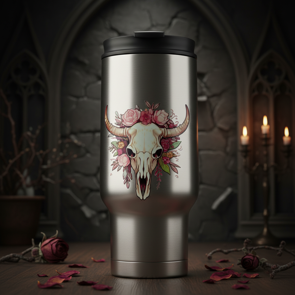 Bullenschädel Thermos