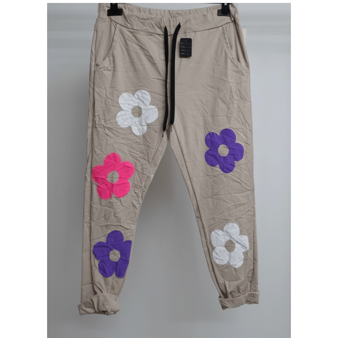 Damen Jogginghose mit Blumenmuster – 7 Farben