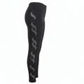 Schwarze Leggings mit Strass-Wellenmuster Ariel