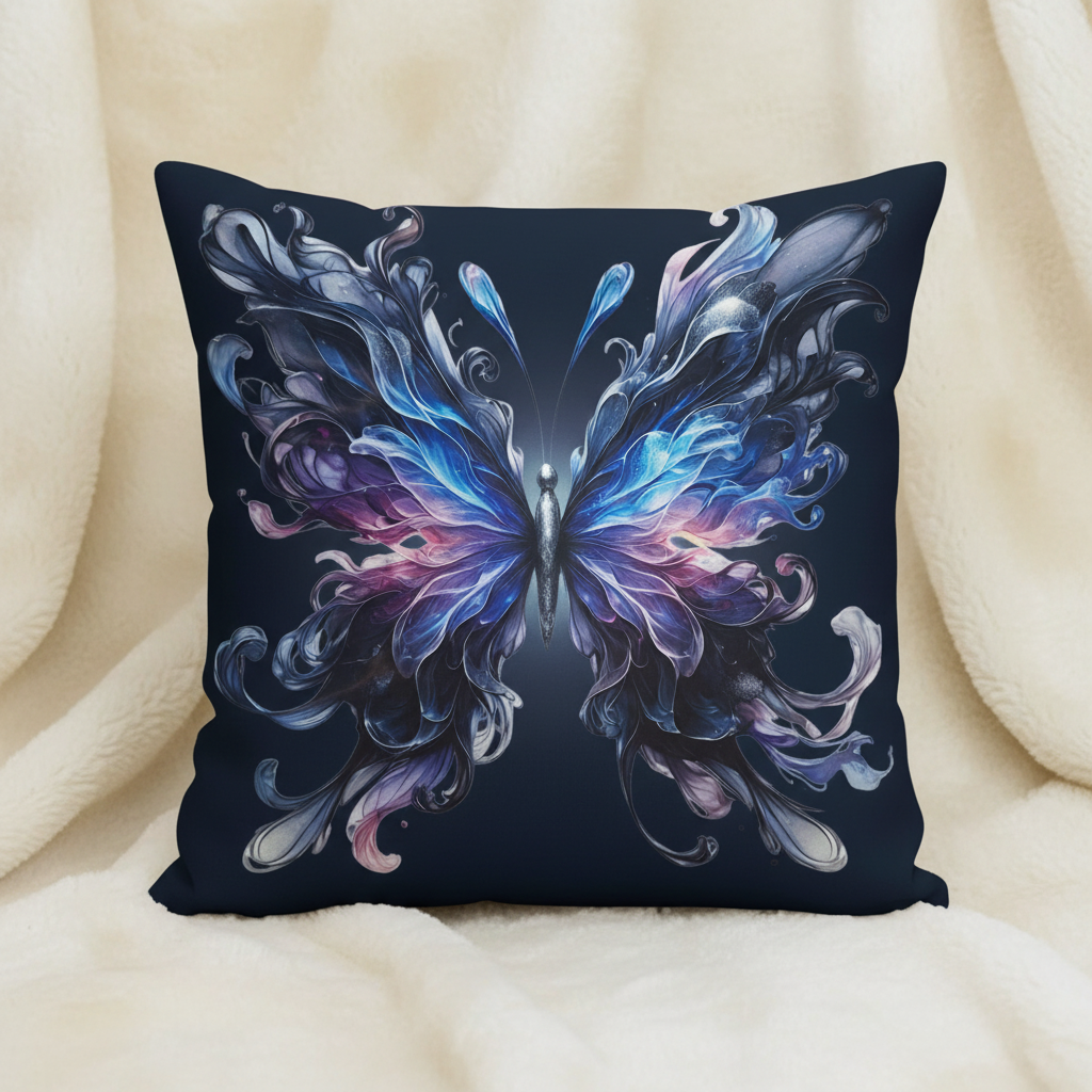 Kissenbezug 50x50 Mockup – Dark Gothic Schmetterling
