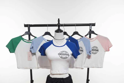 Crop-Top Original Raglan Pop Girl – Übersicht alle Farben
