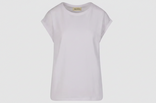Ladies Extended Shoulder Tee Weiß