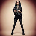 Strass-Leggings Lisa – Gothic Tragebild