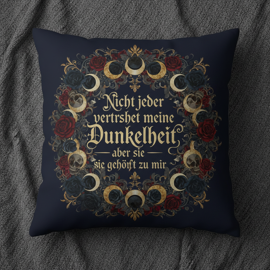 Mockup – Gothic Spruch