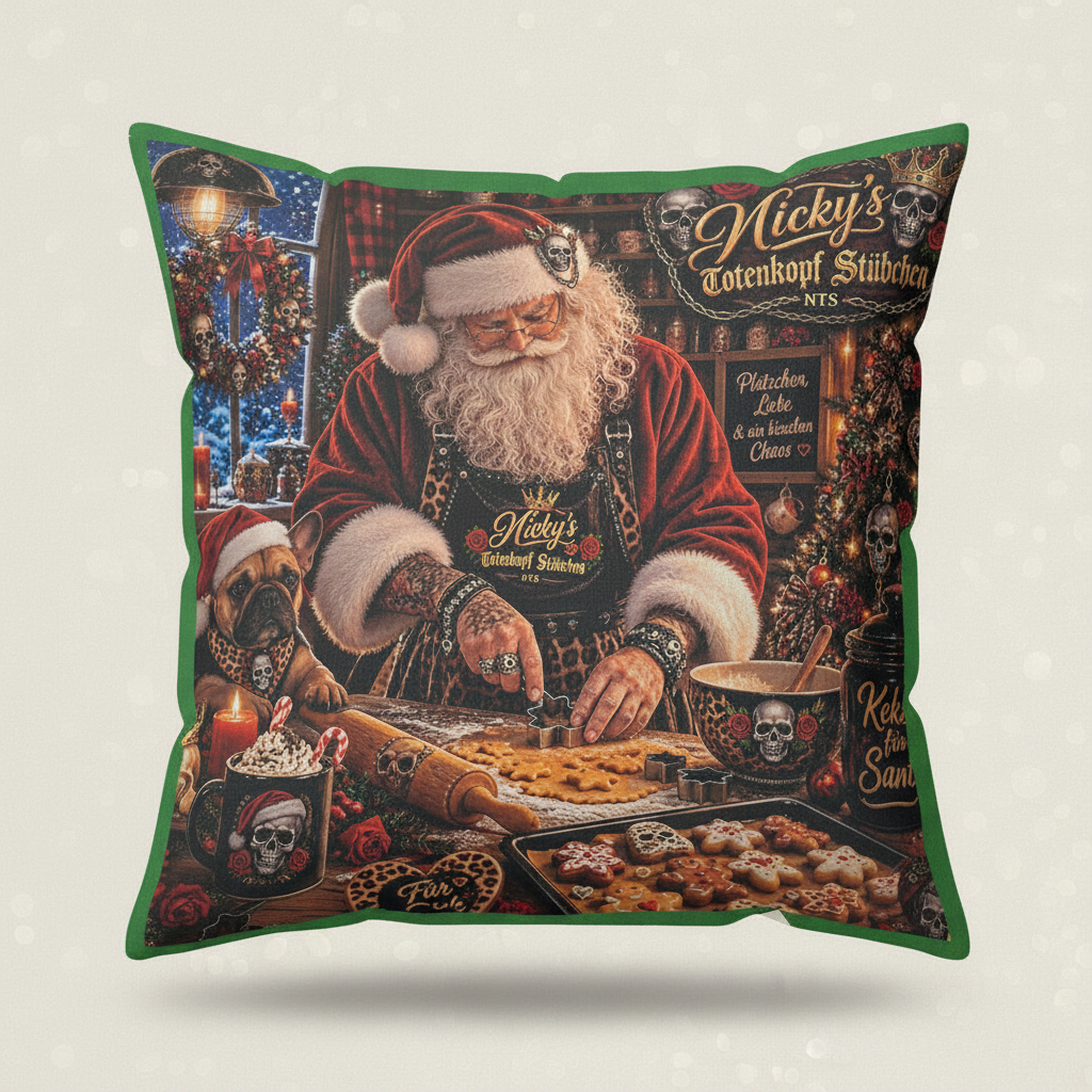 Mockup Weihnachtsmann grün