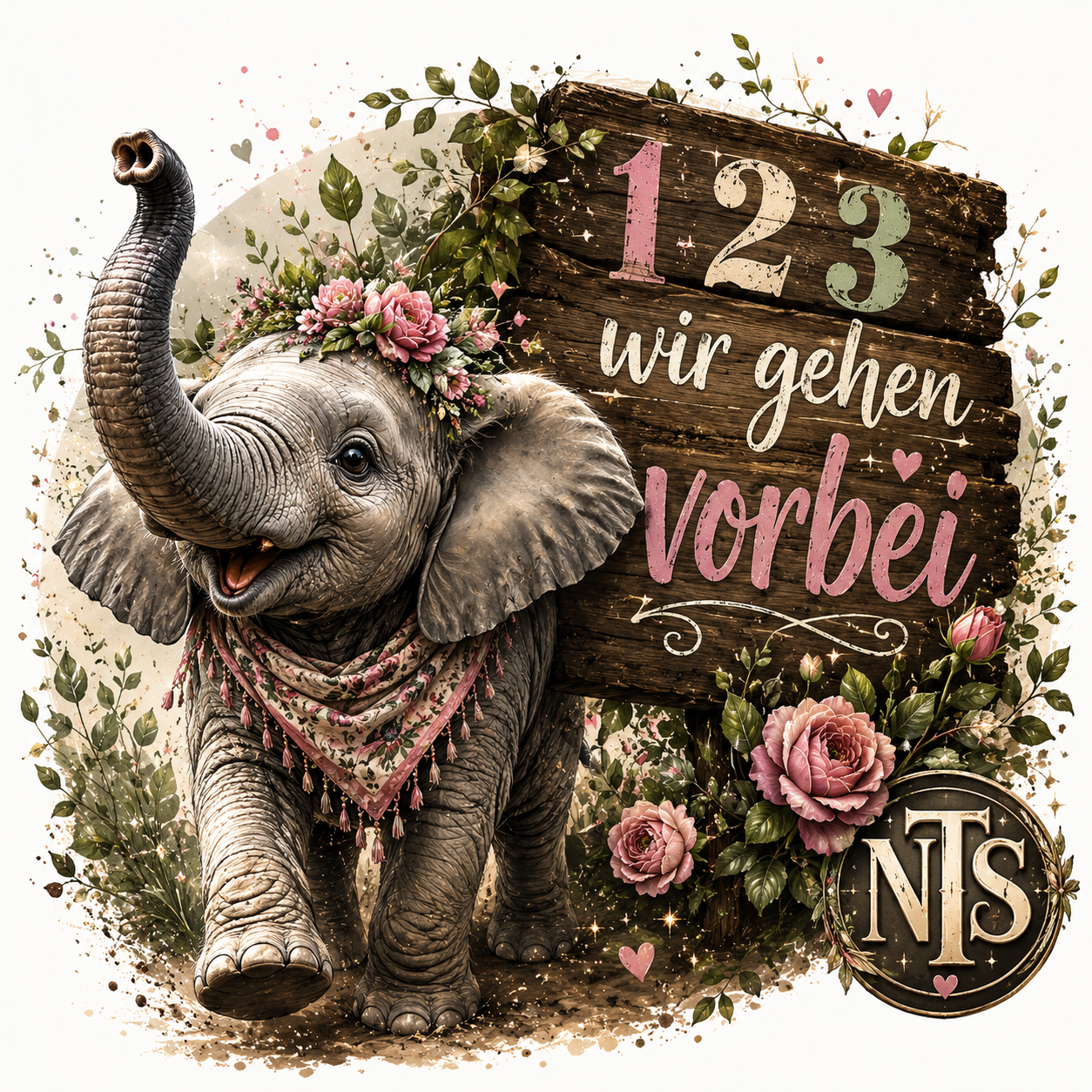 Bügelbild  in allen Größen