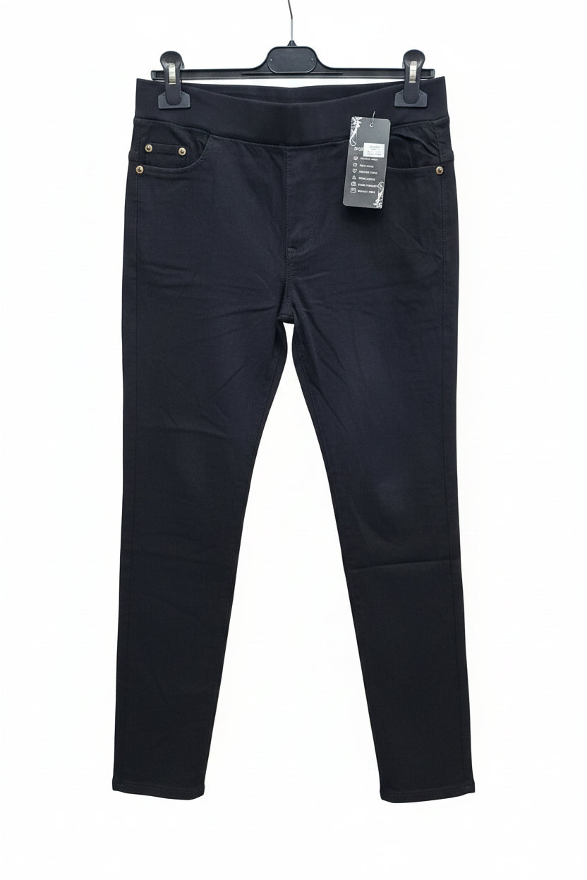 Hose High Waist Big Size – Schwarz & Dunkelblau
