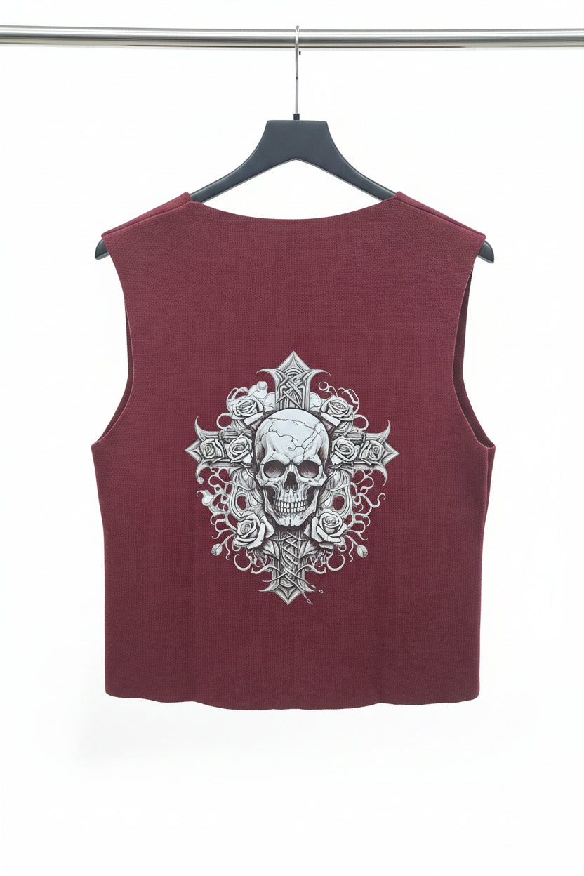 Elegante Westen Diana – Unikate mit Totenkopf Motiven