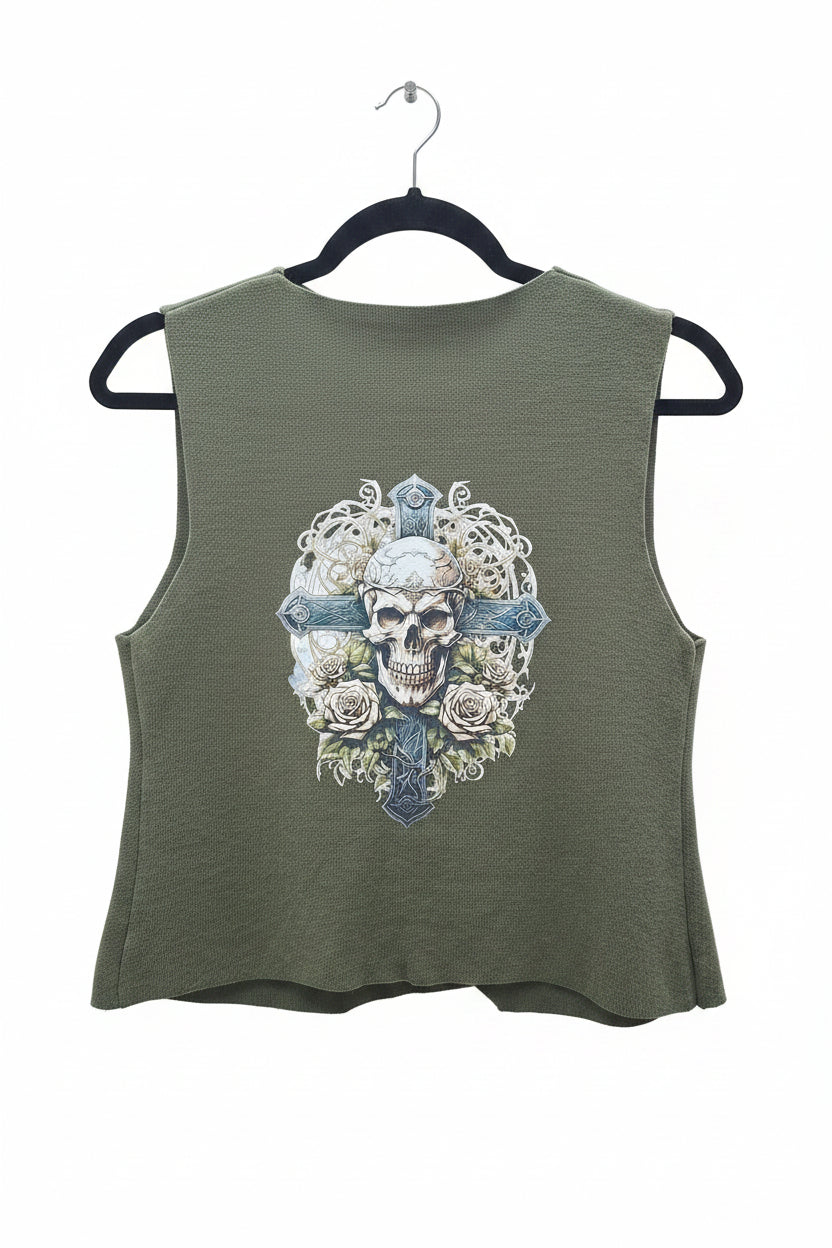 Elegante Westen Diana – Unikate mit Totenkopf Motiven