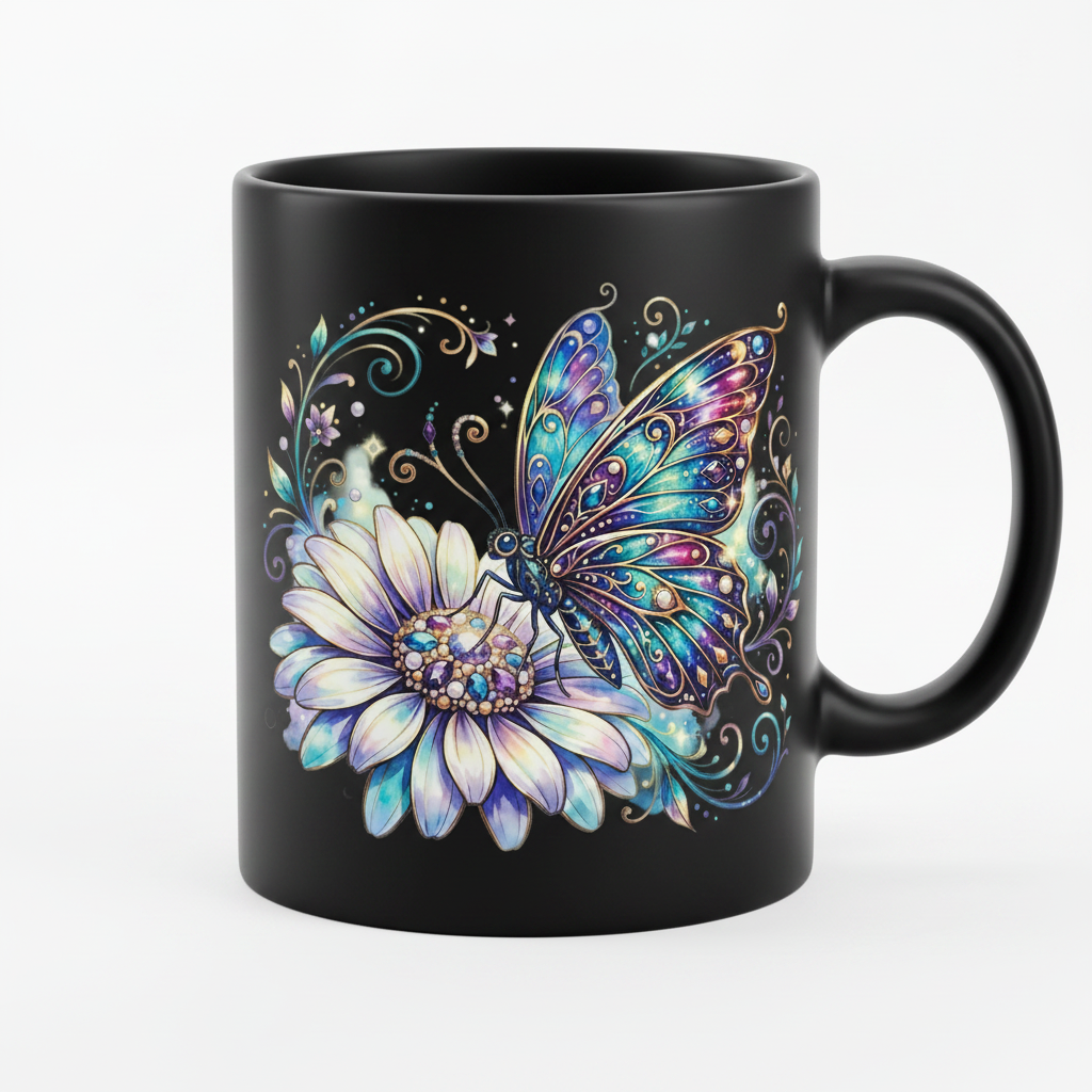 Schwarze Tasse Mockup