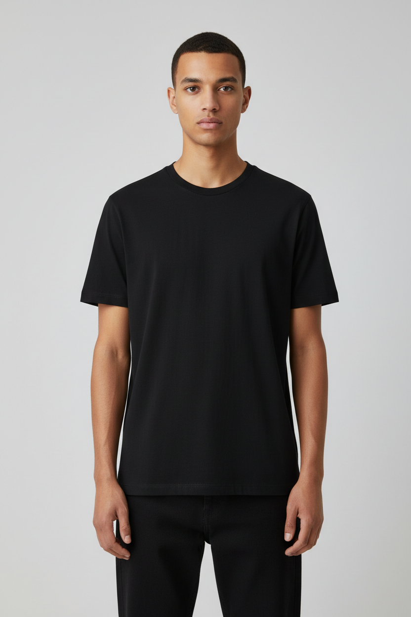 Schwarzes T-Shirt Mockup